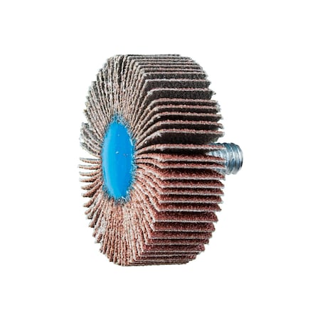 Pferd 1-1/2" x 1/2" Quick Change Flap Wheel - 1/4-20 Thread - Aluminum Oxide - 80 Grit 45331